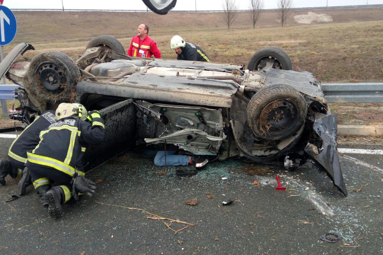 Sletio na osječkoj obilaznici
