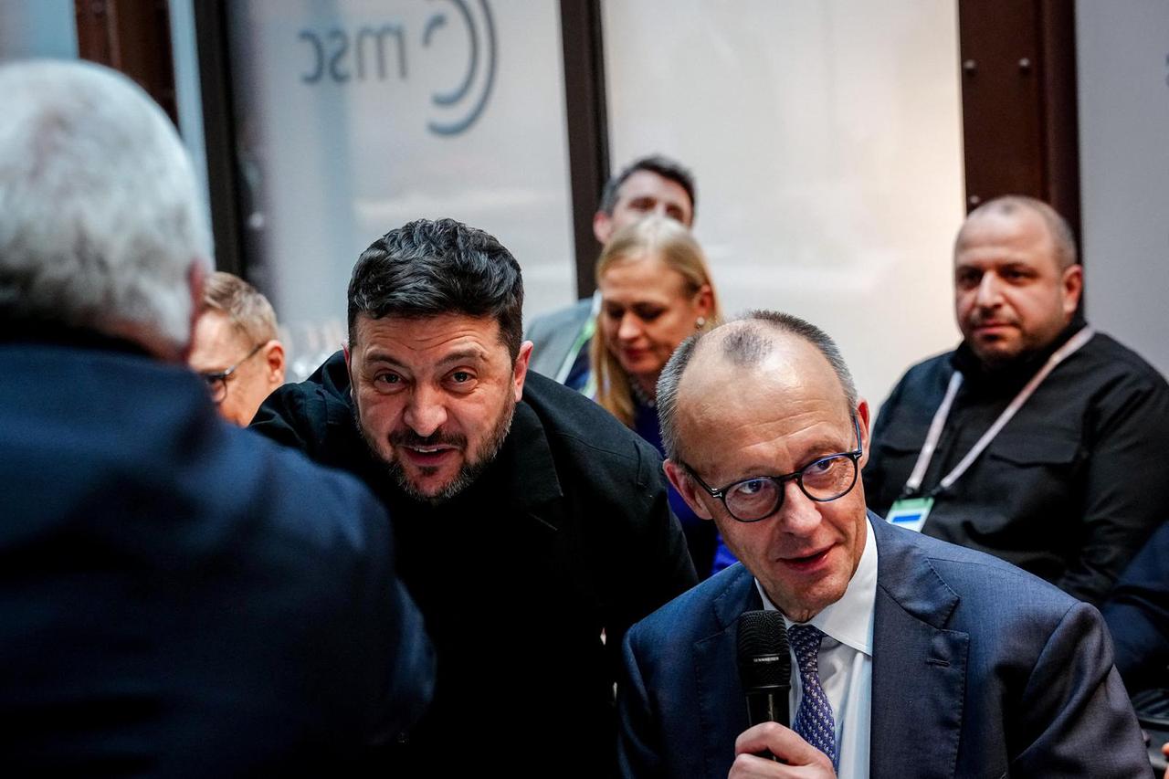 Ukrainian President Zelenskiy at Munich Security Conference in Munich