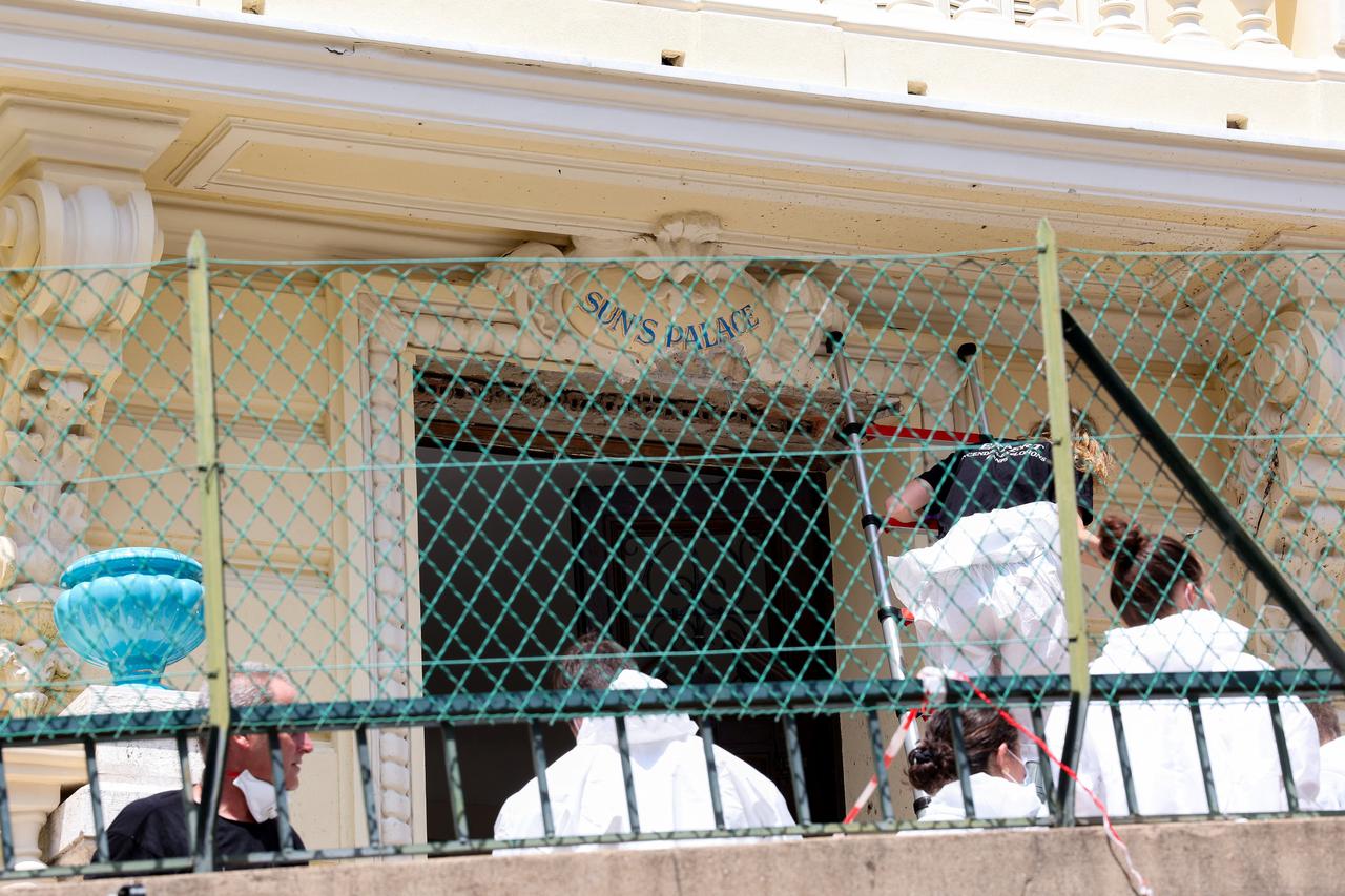Aftermath of an explosion in Monaco