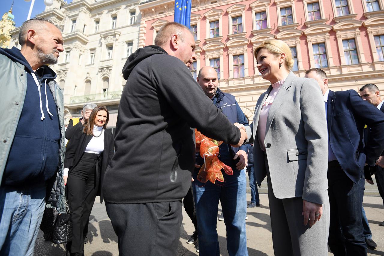 Kolinda Grabar Kitarović na sajmu Otočkih proizvoda
