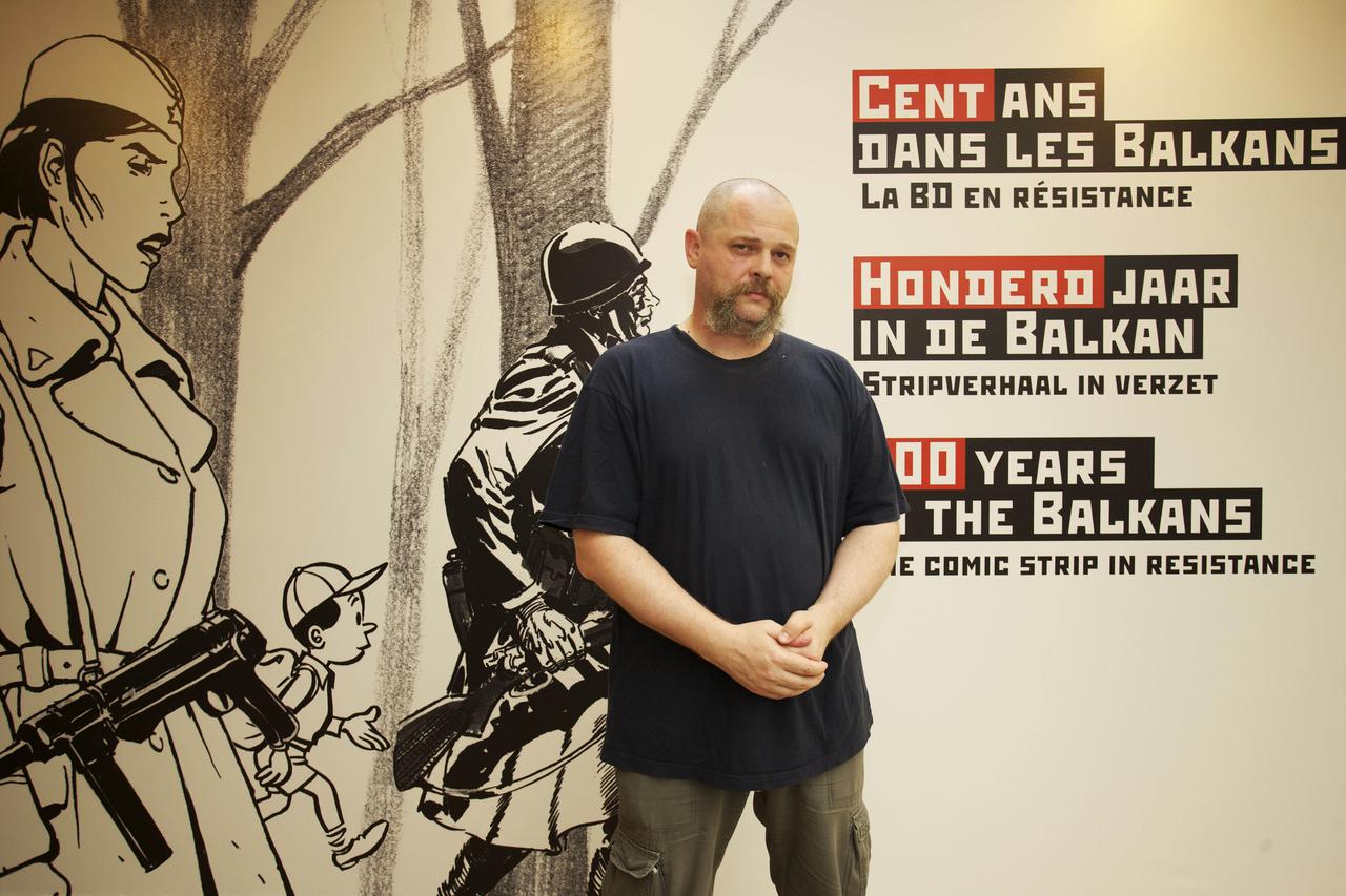 Štef Bartolić na izložbi u Bruxellesu