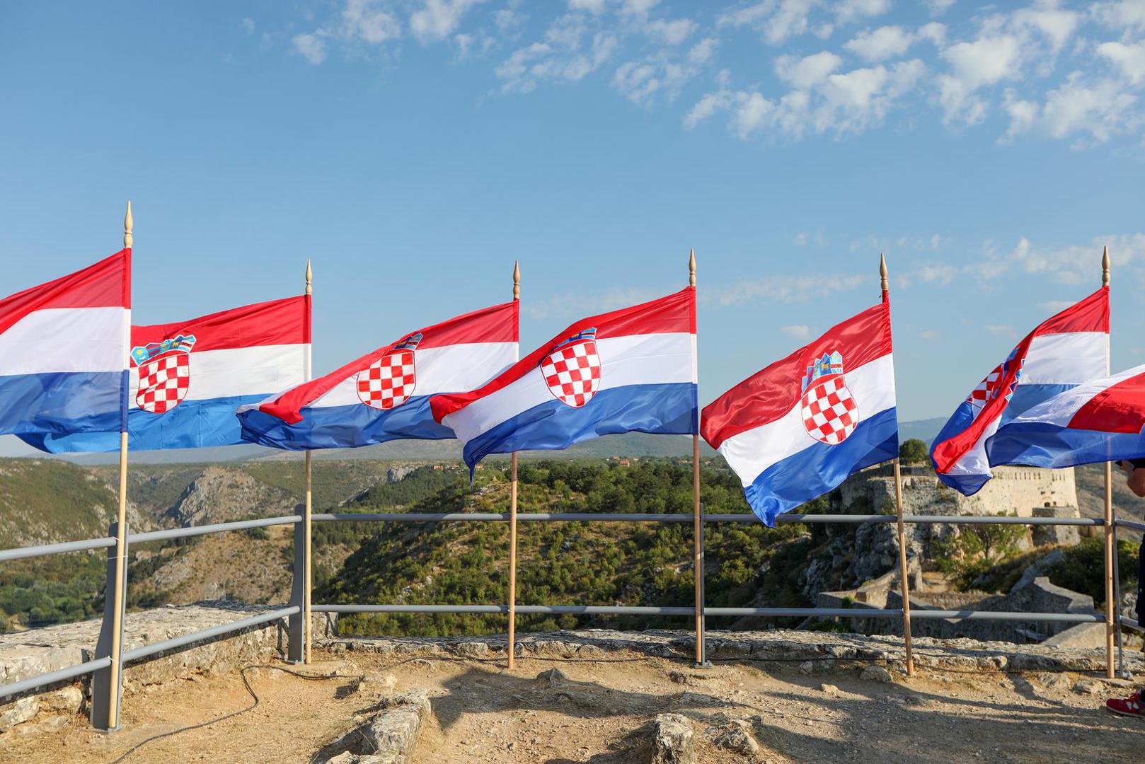 04.08.2022., Knin - Generalna proba na tvrdjavi uoci proslave Dana pobjede i domovinske zahvalnosti i Vojno-redarstvene operacije Oluja. Photo: Dusko Jaramaz/PIXSELL
