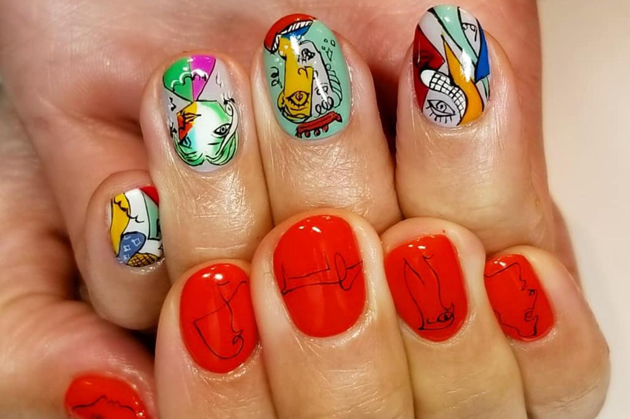 Picasso nail art