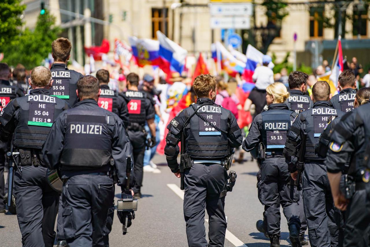 Ukraine War - Pro-Russian Demonstration in Frankfurt/Main