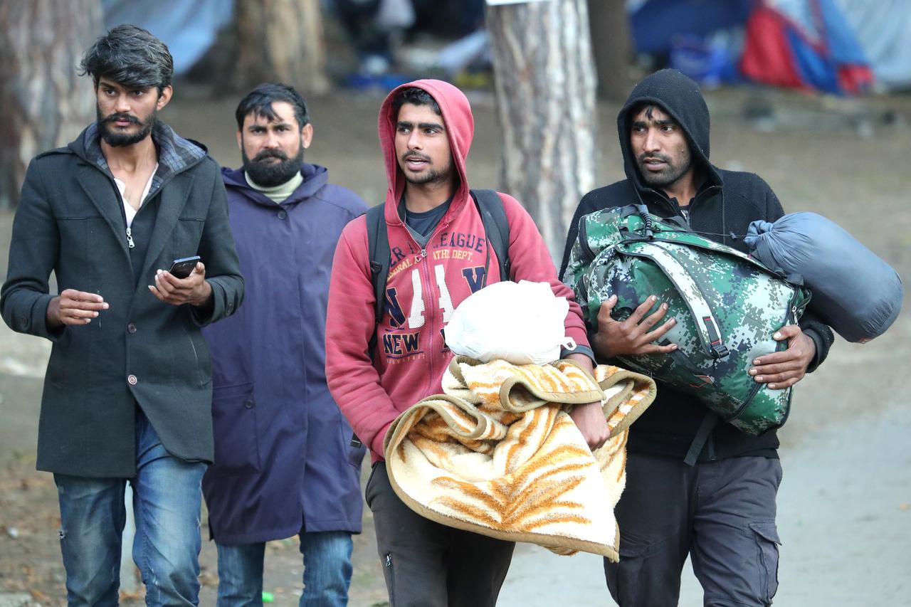Migranti u kampu Borići u Bihaću