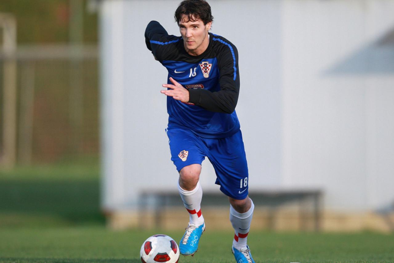 \'15.11.2010., Slovenia, Brezice - Trening hrvatske nogometne reprezentacije uoci kvalifikacijske utakmice za Euro 2012 protiv Malte.Srdjan Lakic. Photo: Igor Kralj/PIXSELL\'