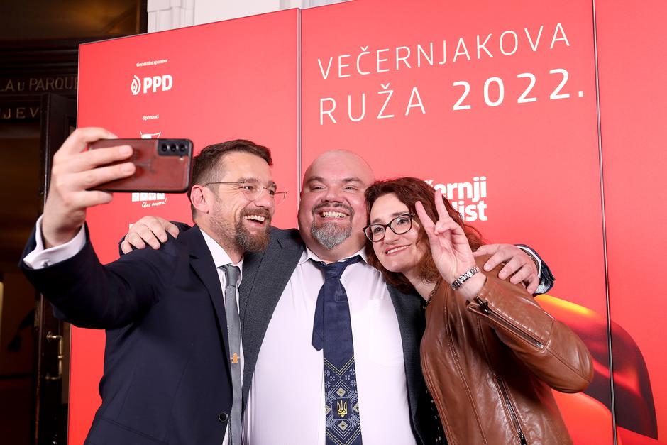Zagreb: Uzvanici na dodjeli medijske nagrade Večernjakova ruža