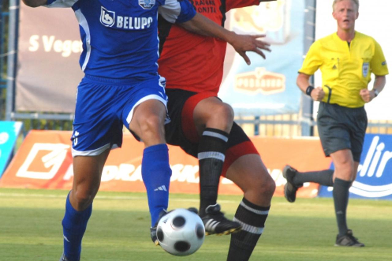 'spo 02. 07. 2009.Koprivnica uzvratni susret drugog pretkola europske lige, slaven belupo i milan iz kumanova,matija poredski postigao svoj prvi gol u dresu slaven belupa Photo: Josip Maljak/ Vecernji