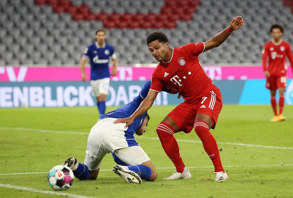 firo: 18.09.2020 Fuvuball, soccer 1st Bundesliga, season 2020/2021 FCB FC Bayern Mvºnchen Muenchen - FC Schalke 04