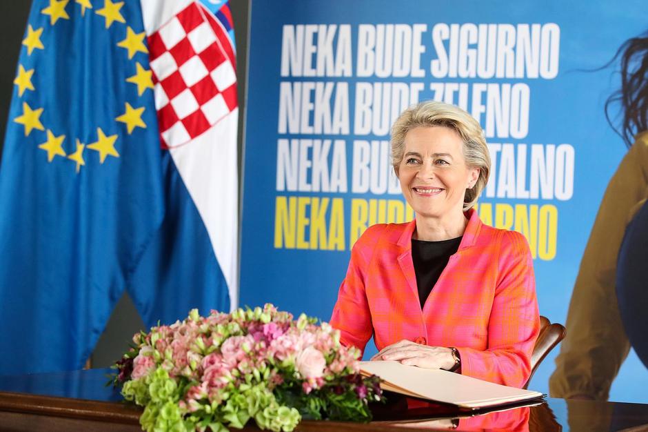 Predsjednica Europske komisije Ursula von der Leyen u posjetu Hrvatskoj