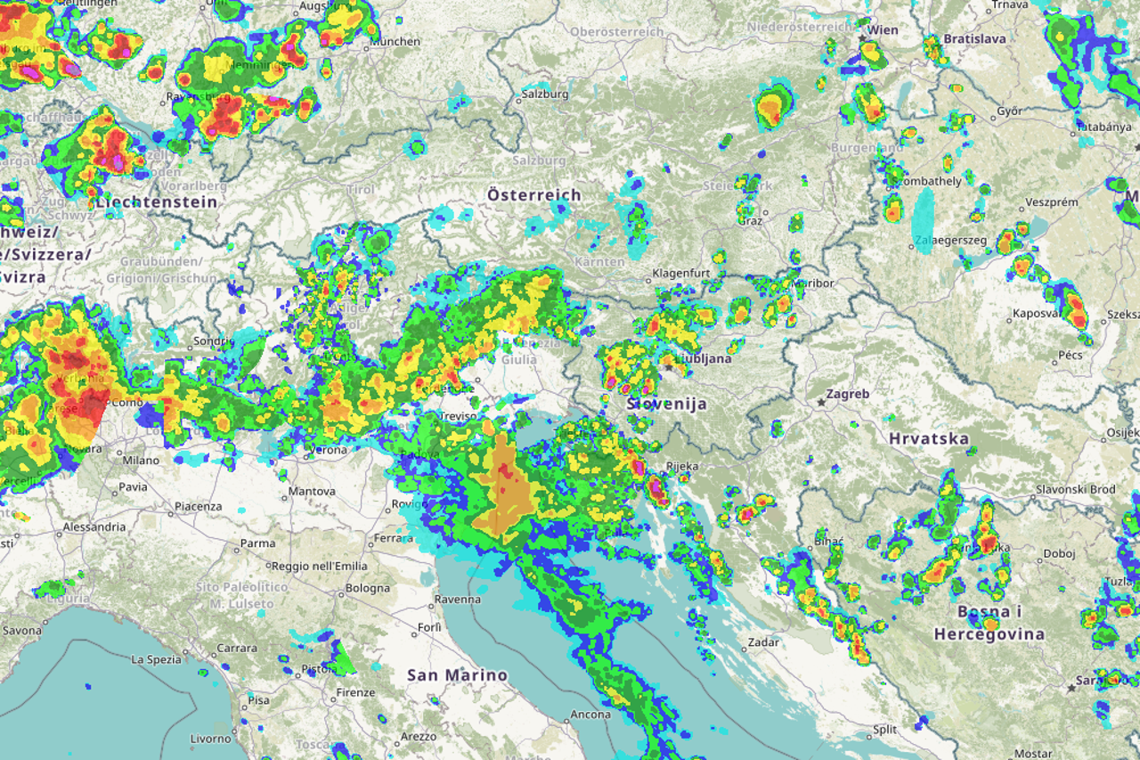 Novo nevrijeme se približava Hrvatskoj