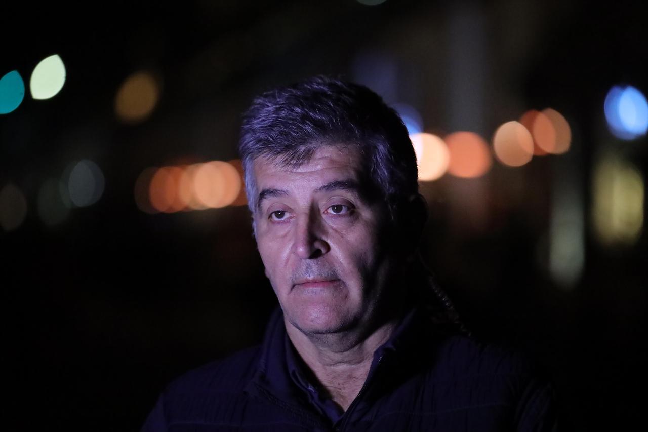 Beograd: Otac nestalog Splićanina Mateja Periša, Nenad Periš, ispred kluba Gotik