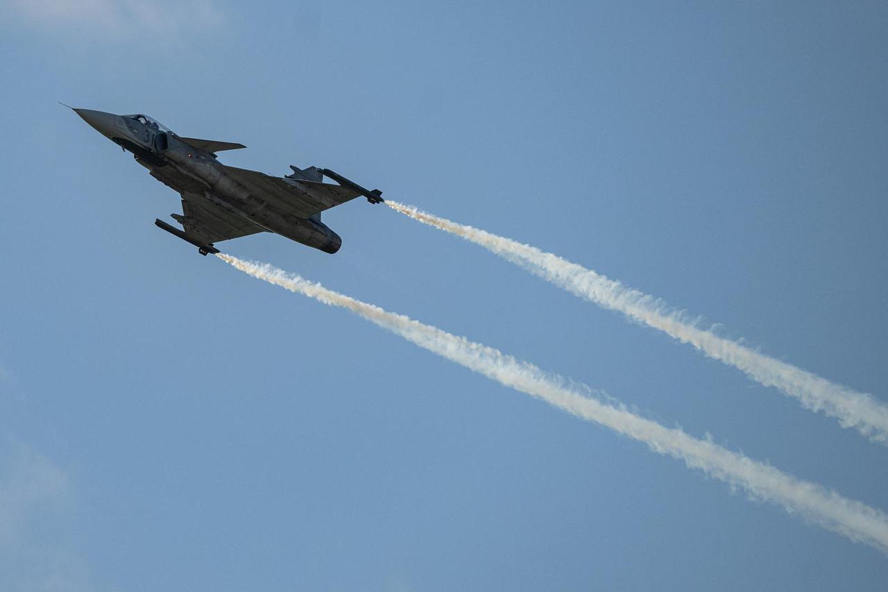 Velika Gorica: Let JAS 39 Gripena, borbenog zrakoplova