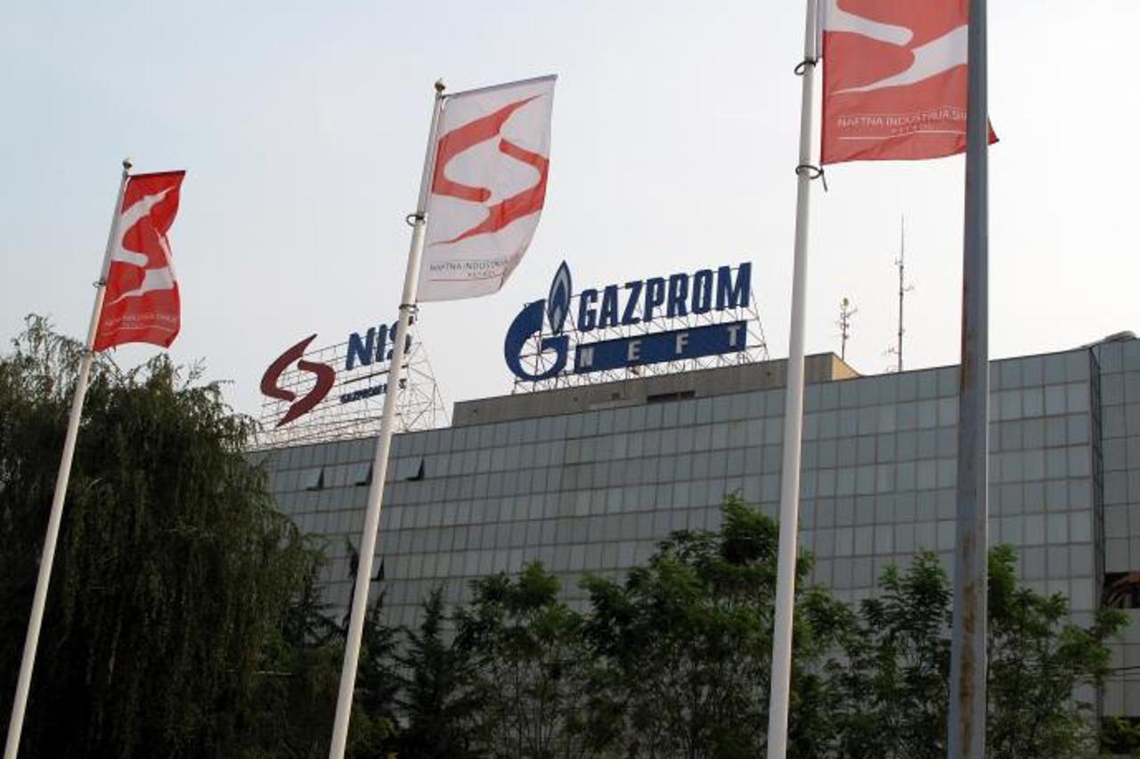 'The headquarter of Gazprom and Naftna Industrija Srbije (NIS) are pictured in Belgrade, Serbia, 31 August 2012. Russian company Gazprom has purchased NIS. Photo: Thomas Brey/DPA/PIXSELL'