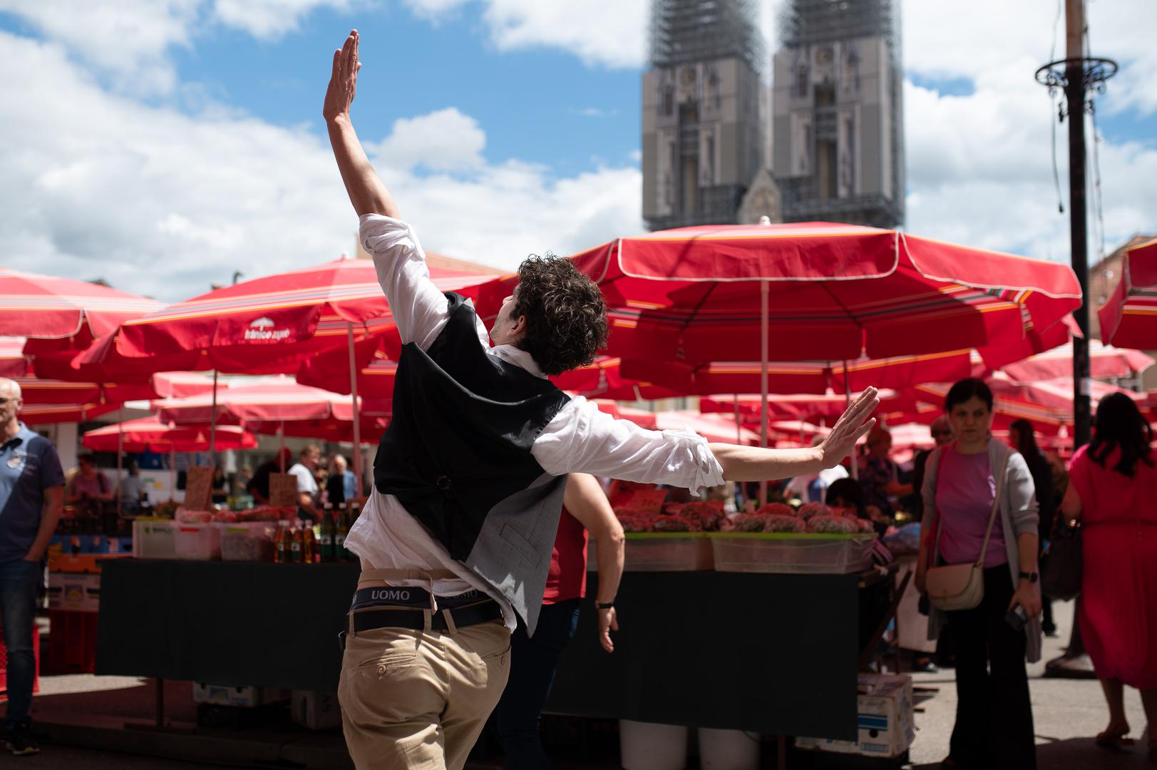 Kakvi prizori na tržnici Dolac. 