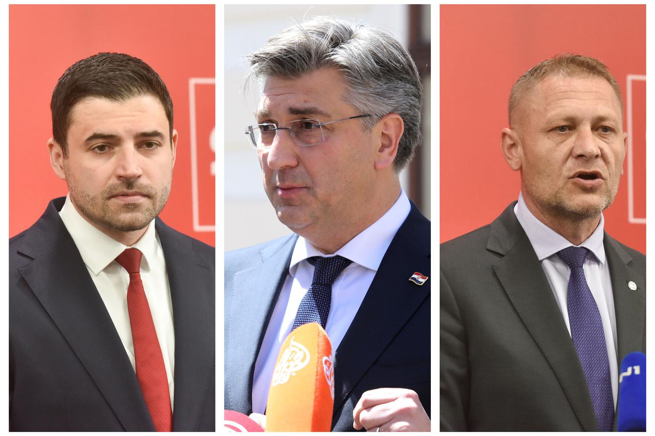 Bernardić, Plenković, Beljak