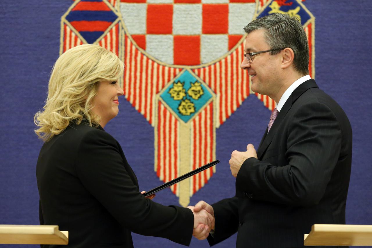 Kolinda Grabar Kitarović i Tihomir Orešković 
