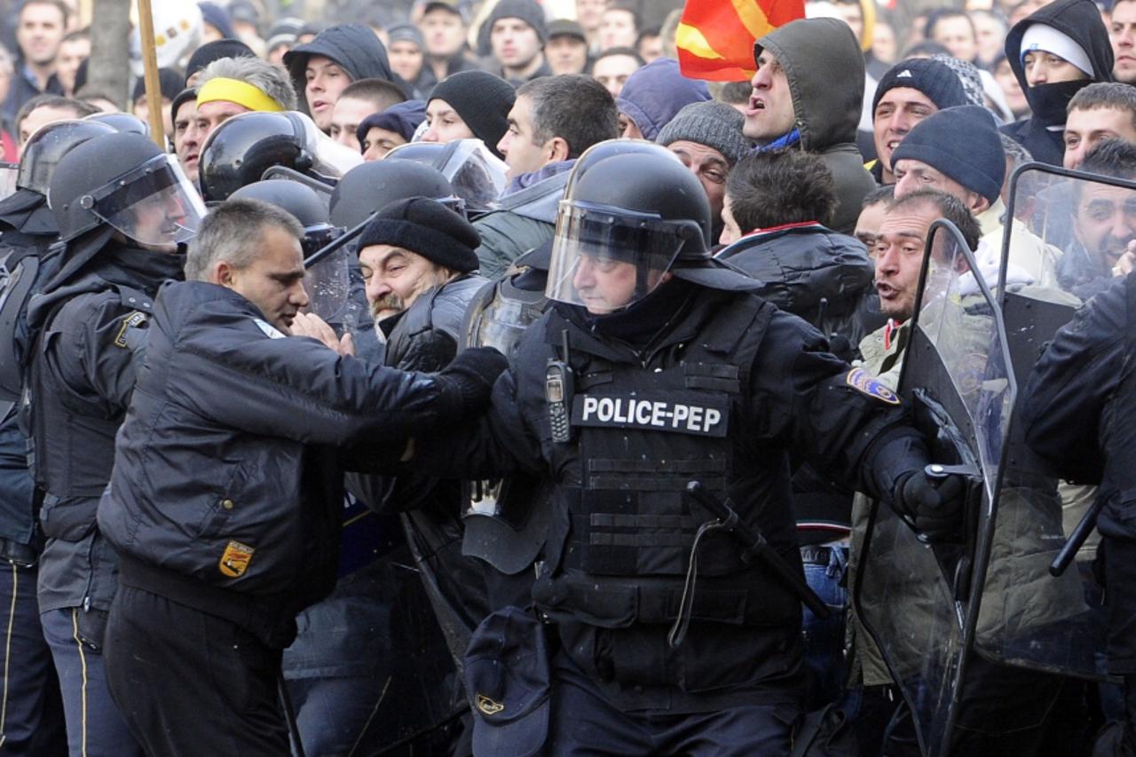 Prosvjedi u Skopju, Makedonija (1)