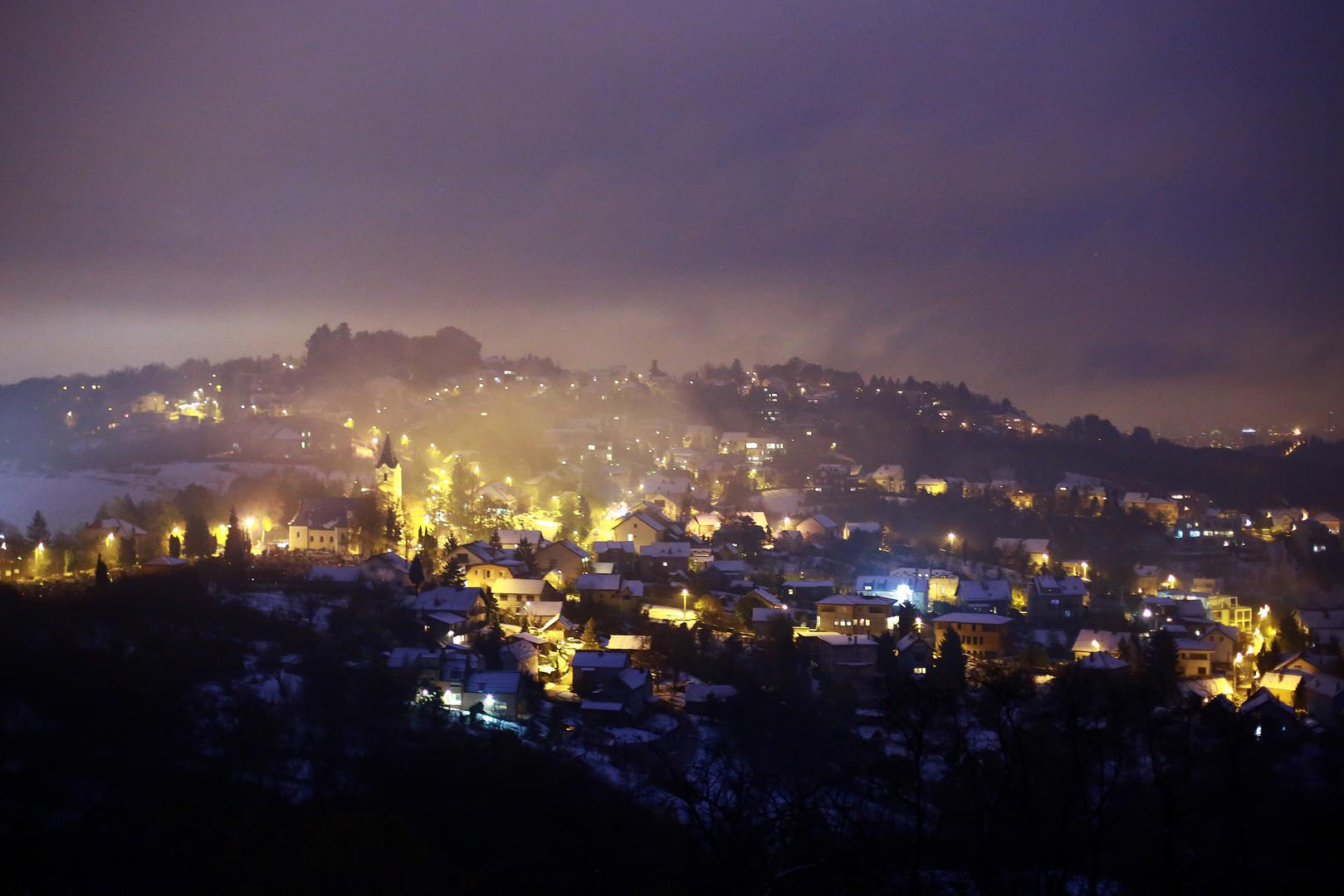 Zagreb: Pogled na zimsku idilu u Šestinama ispred Kulmerovih dvora 20.11.2018.
