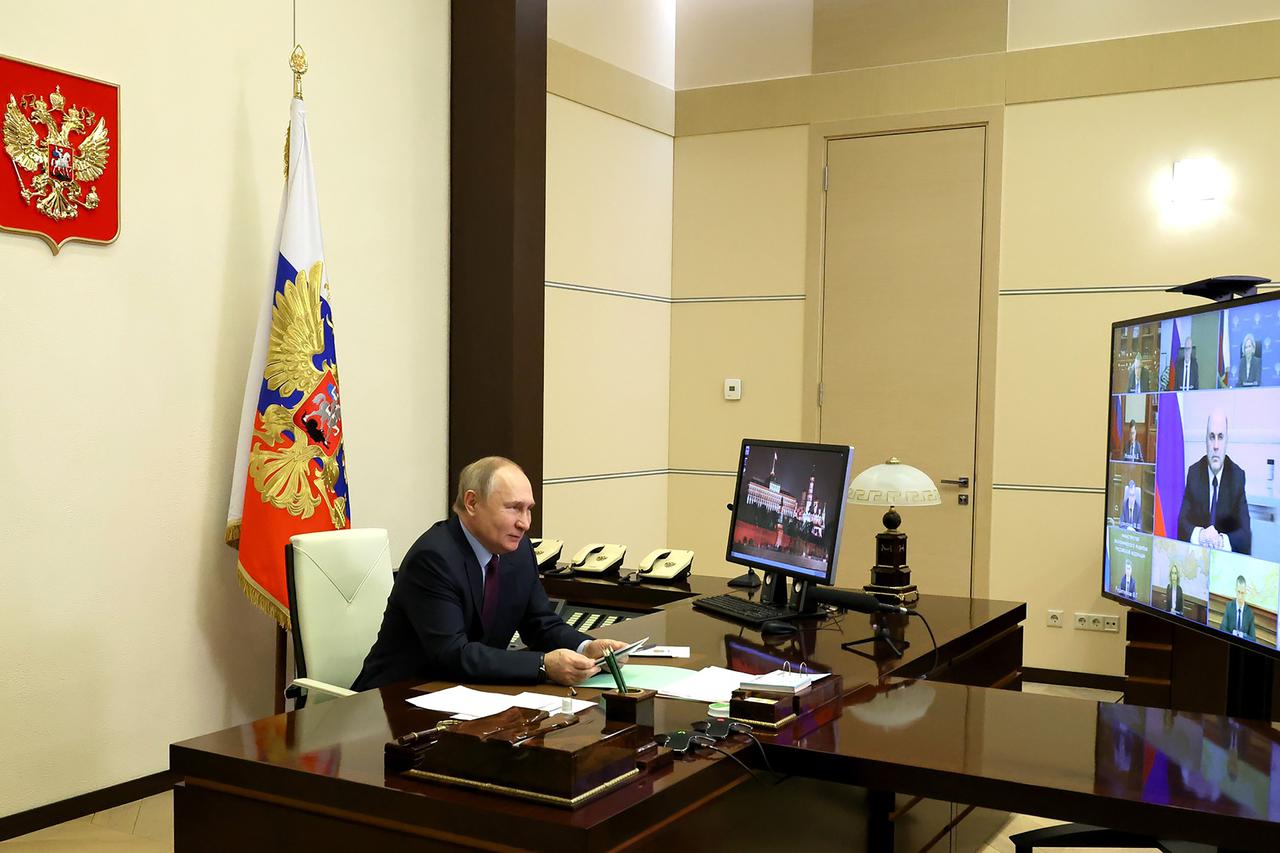 Russian President Putin chairs a Cabinet Meeting