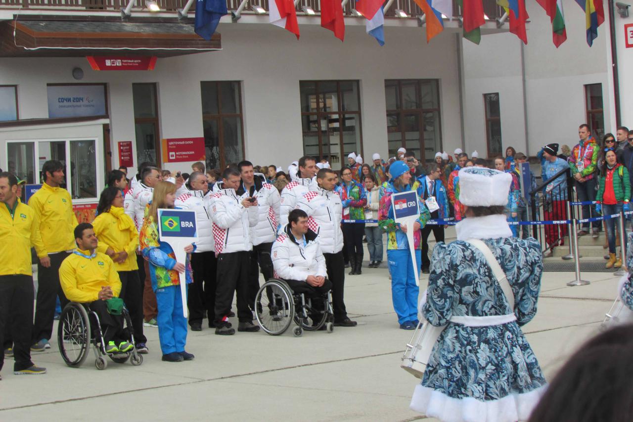 Soči - podizanje stijega