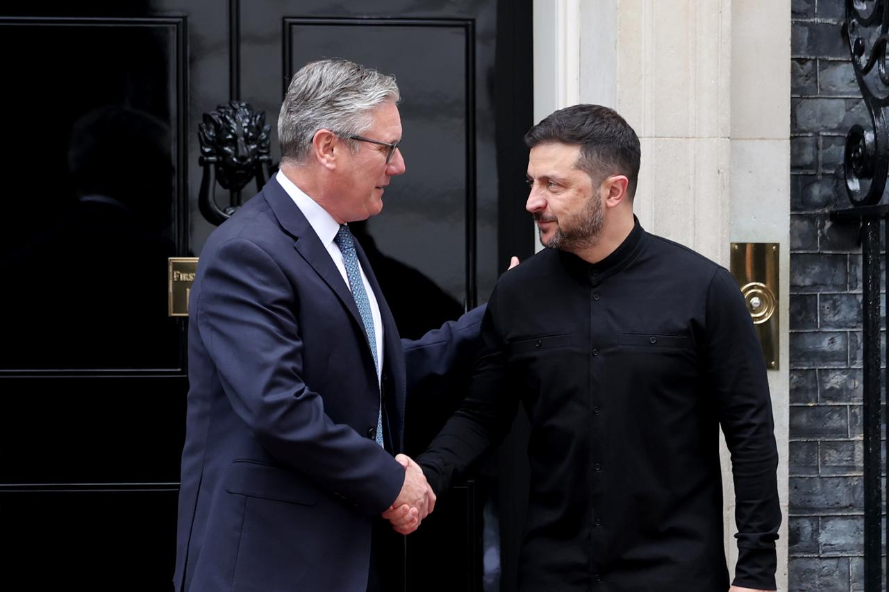 BRITAIN-LONDON-STARMER-UKRAINE-ZELENSKY