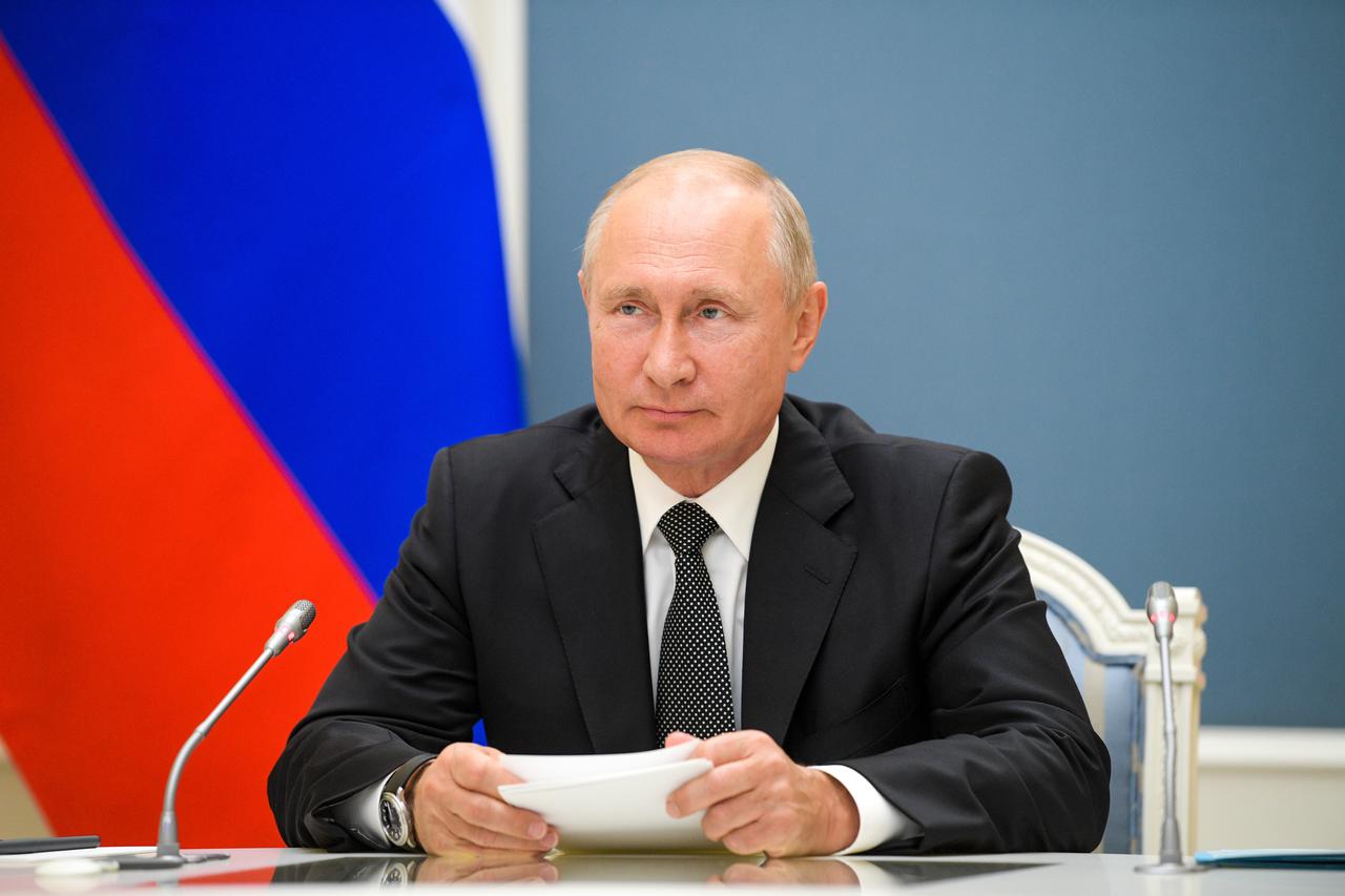 Russia's President Putin attends inauguration ceremonies for Defence Ministry medical centres via video link