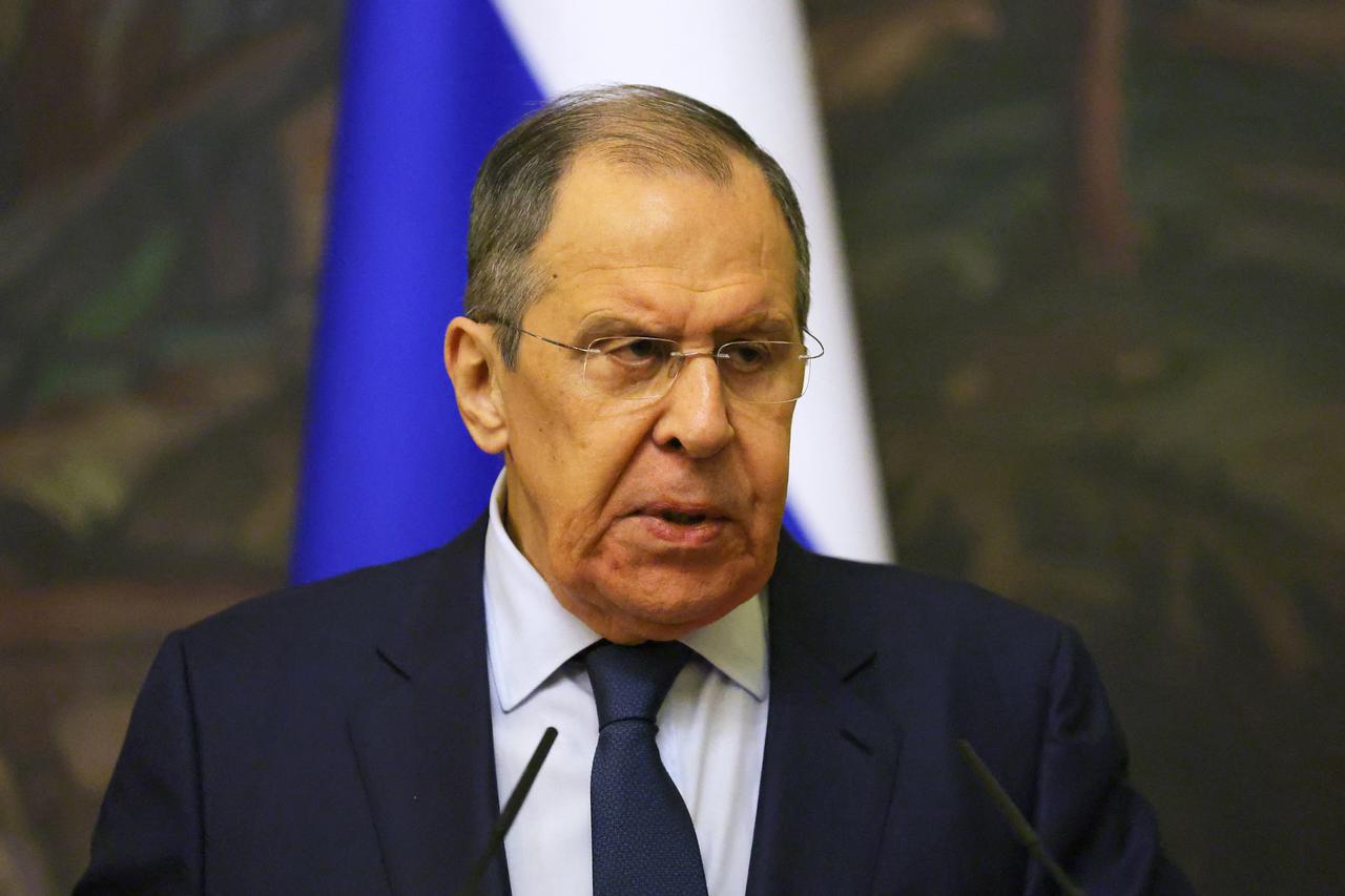 Russian Foreign Minister Sergei Lavrov and Venezuelan Foreign Minister Carlos Faria attend a joint news conference in Moscow