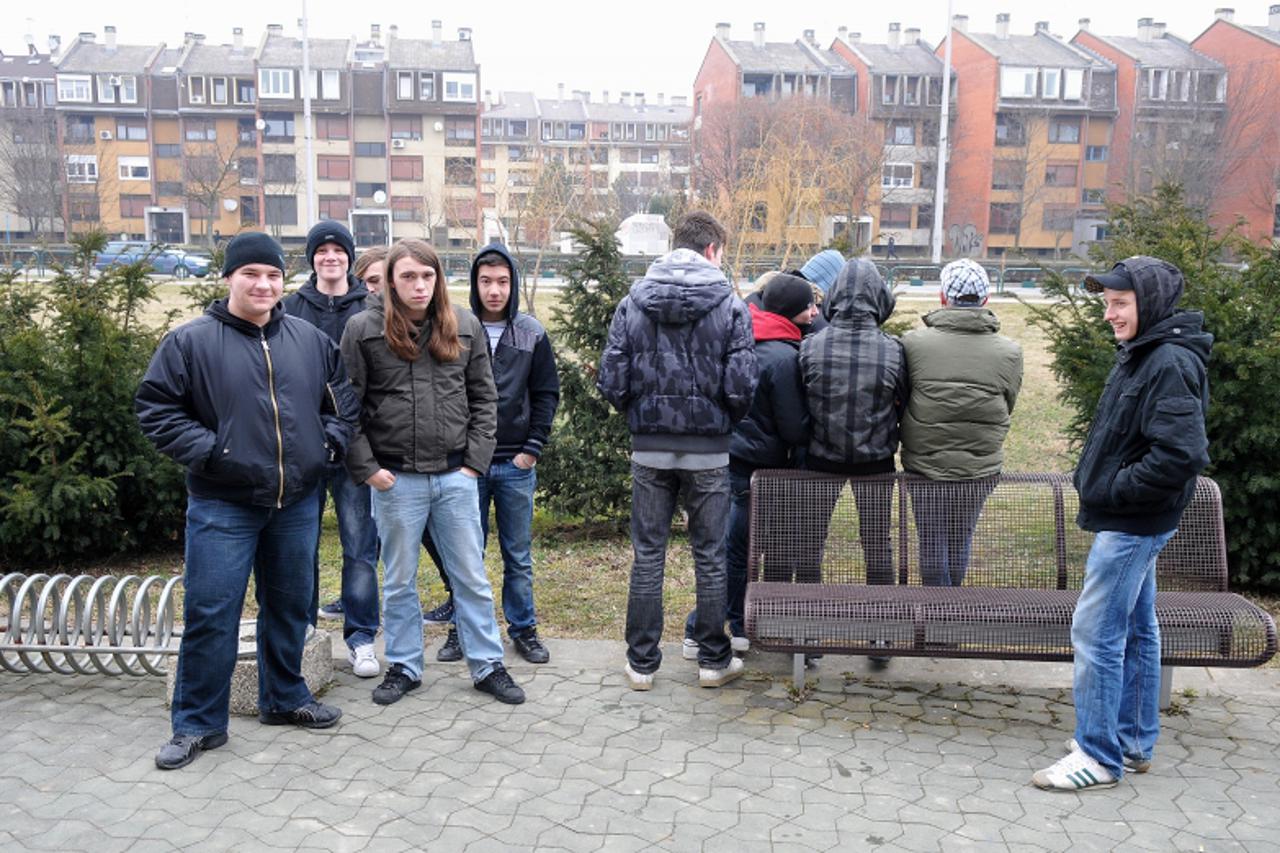 '06.03.2011., Zagreb - Okupljeni prijatelji ubijenog Ivana Mamica na Jarunu. Photo: Anto Magzan/PIXSELL'