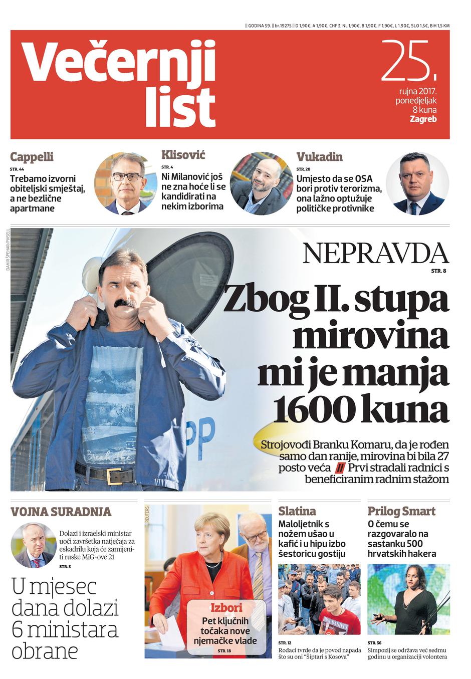 Naslovnica 25. 9. 2017.