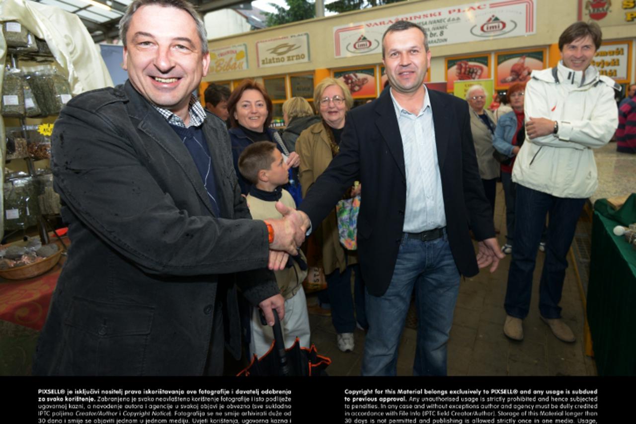 '25.05.2013., Varazdinski plac, Varazdin - Na otvorenje 6. Varazdinskog sejma zdrave hrane dosli gradonacelnik Goran Habus, zupan Predrag Stromar, Radimir Cacic, Vesna Pusic i mnogi drugi.  Photo: Mar