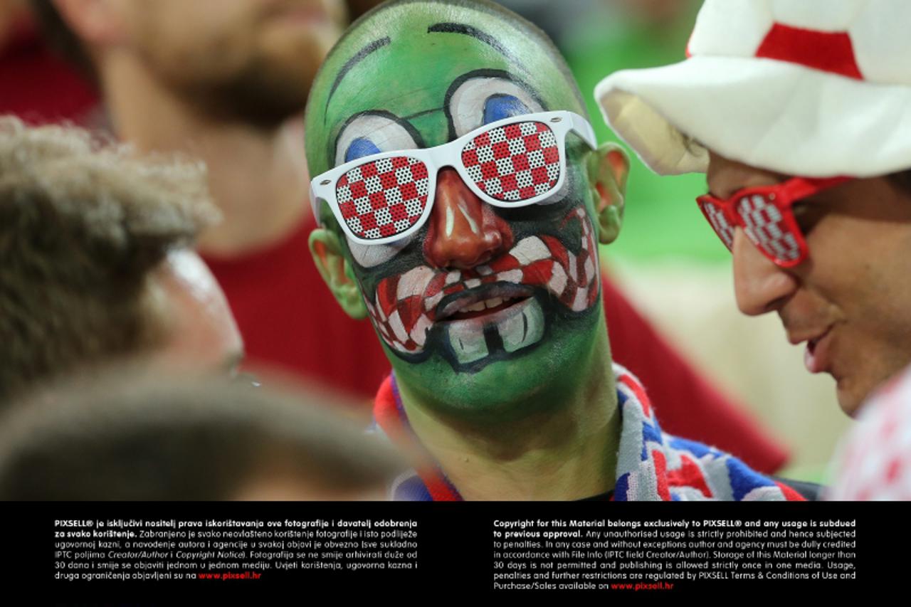 '19.09.2013., Arena Stozice, Ljubljana, Slovenija - Europsko prvenstvo u kosarci Eurobasket Slovenija 2013., cetvrtfinale, Hrvatska - Ukrajina. Hrvatski navijaci Photo: Igor Kralj/PIXSELL'