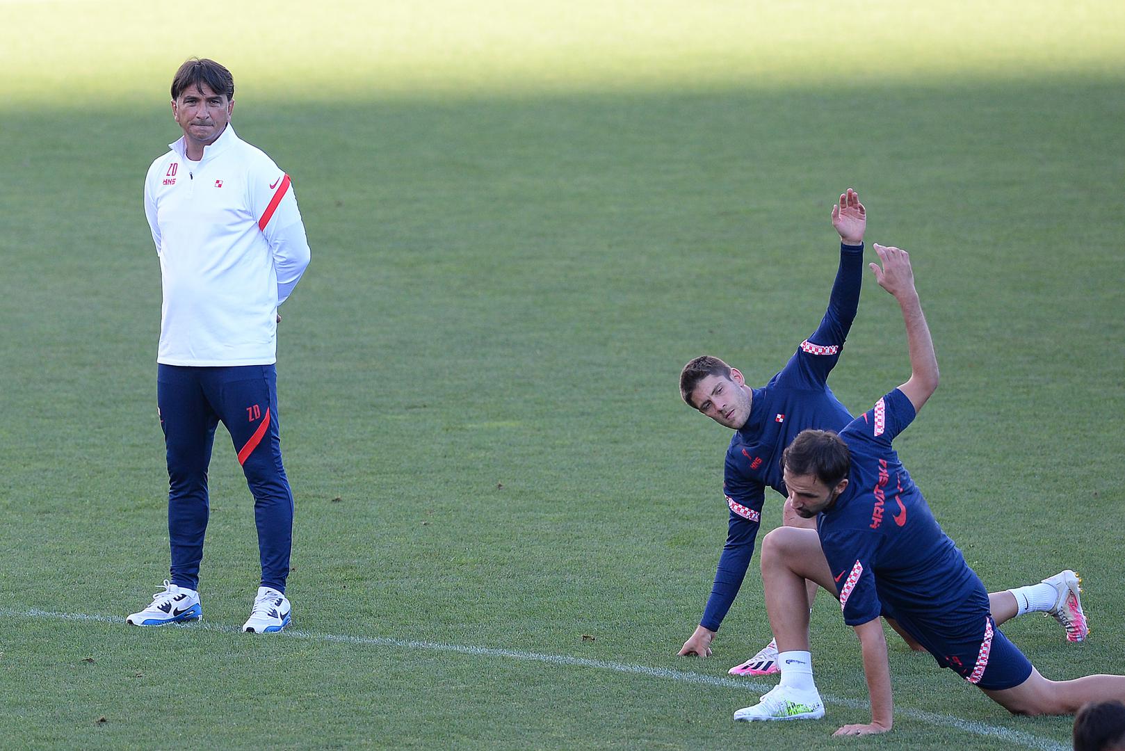 Hrvatska nogometna reprezentacija odradila je danas trening na Maksimiru uoči utakmica u Ligi nacija s Portugalom i Francuskom