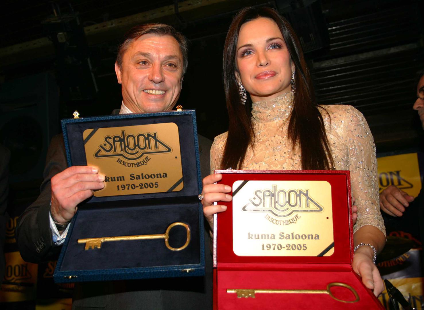 Proslava 35. rođendana kluba Saloon, a kumovi su bili Zlatko Kranjčar i Severina