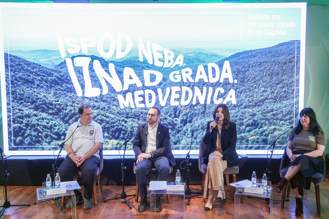 Zagreb: Turistička zajednica grada Zagreba na konferenciji za medije predstavila je novi turistički projekt posvećen Medvednici 