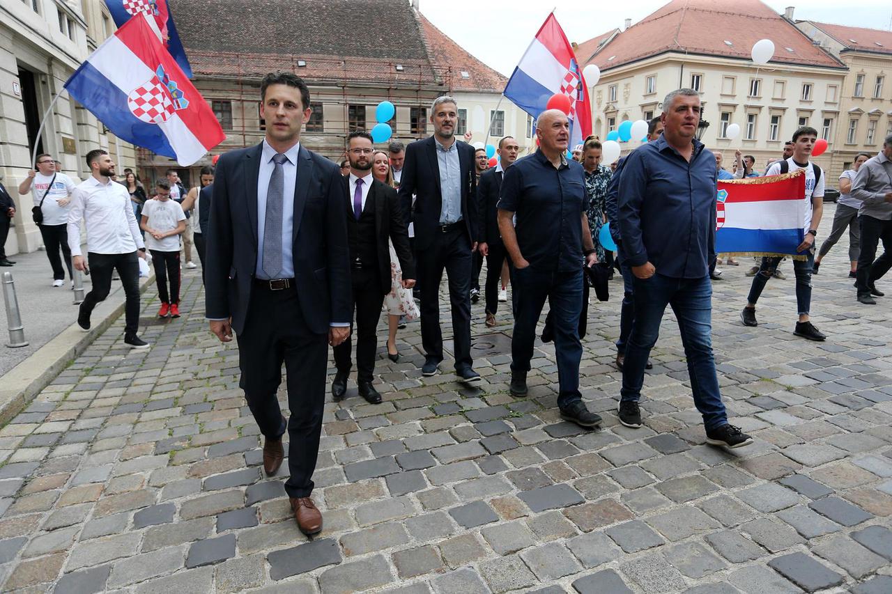 Zagreb: MOST predao kandidacijsku listu DIP-u u Saboru