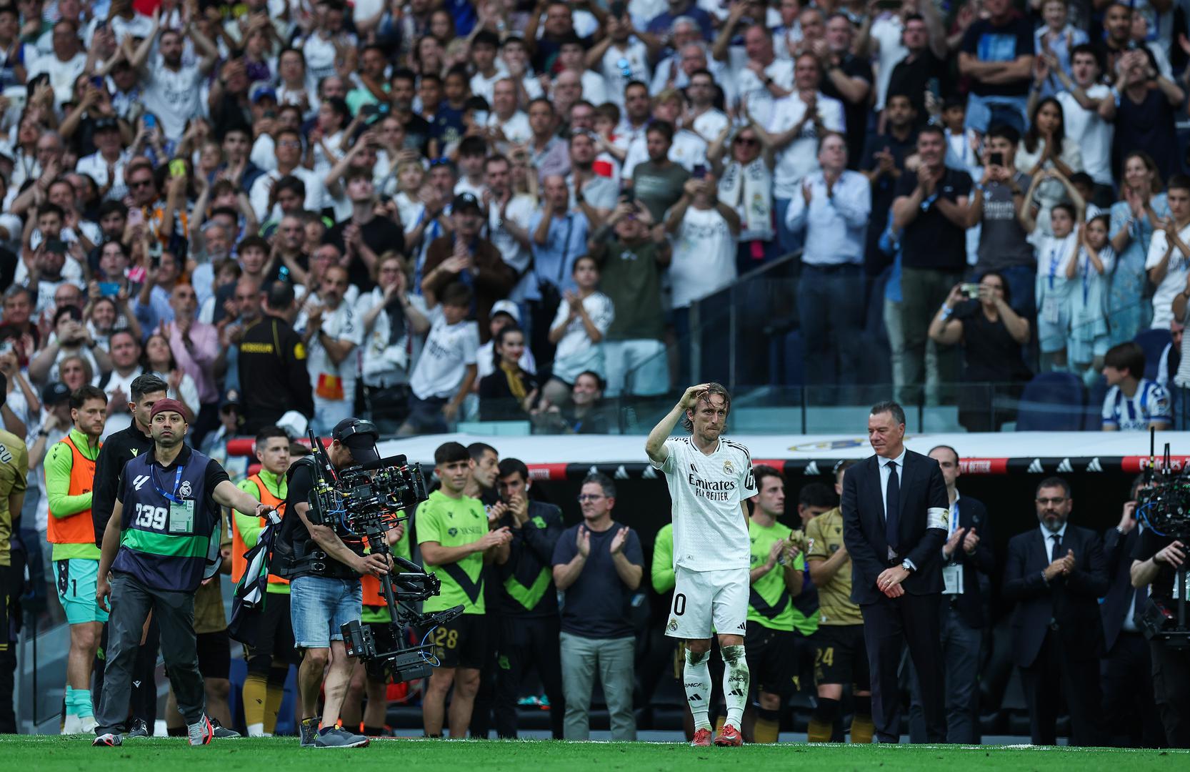 Kapetan hrvatske nogometne reprezentacije i madridskog Reala Luka Modrić odigrao je danas svoju zadnju utakmicu za Real na stadionu Santiago Bernabeu