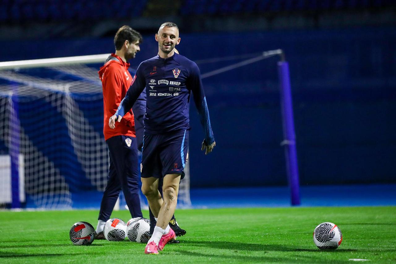 Zagreb: Trening nogometne reprezentacije uoči utakmice s Latvijom