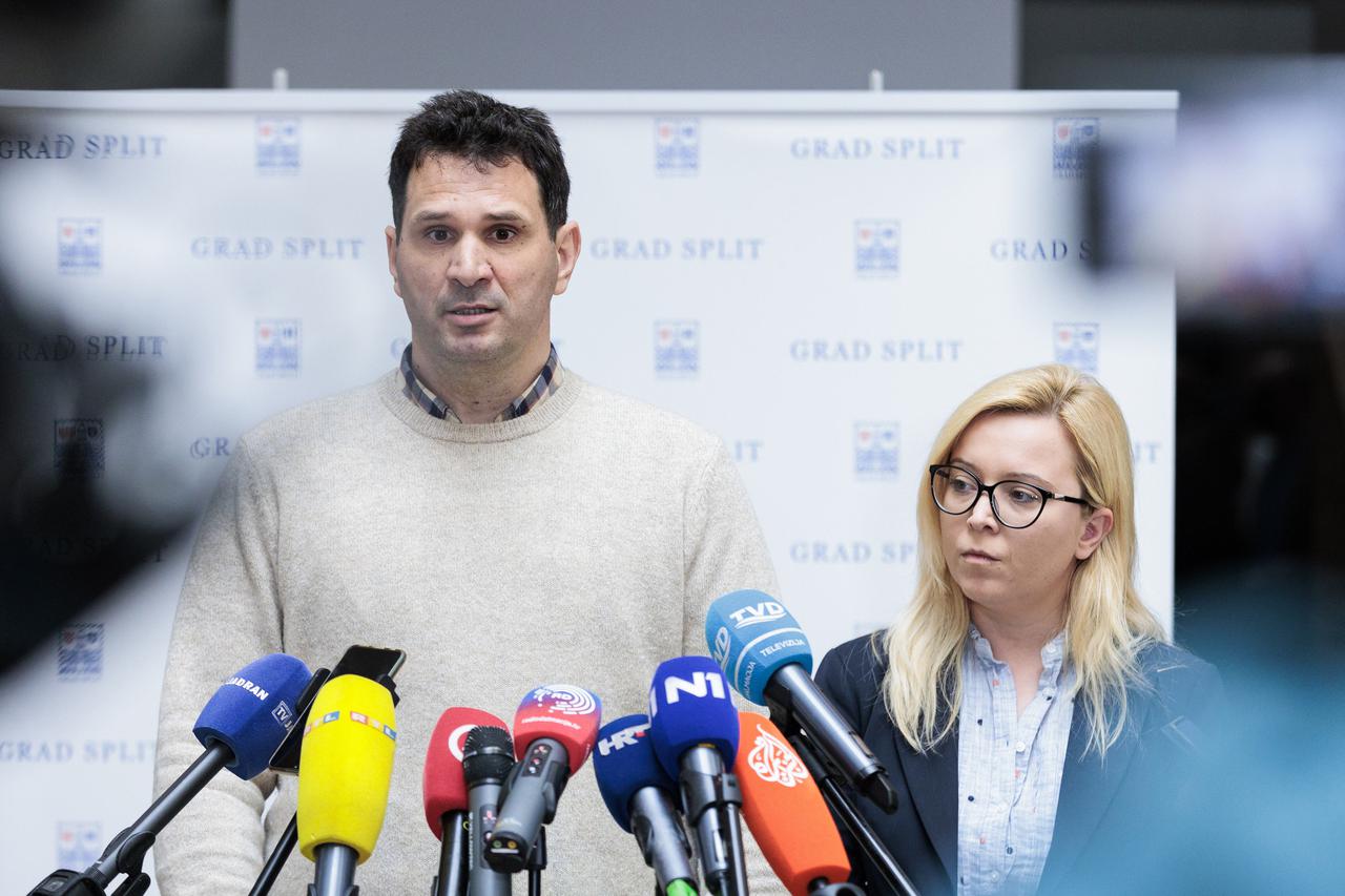 Split: Ivica Puljak i predstavnici stranaka u Gradskom vijeću nakon zajedničkog sastanka dali su izjave za medije 