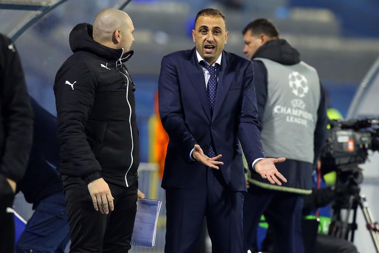 22.11.2016., stadion Maksimir, Zagreb - UEFA Liga prvaka, skupina H, 5. kolo, GNK Dinamo - Olympique Lyonnais. Trener Ivaylo Petev.  Photo: Jurica Galoic/PIXSELL