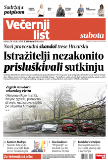 Večernji list naslovnica