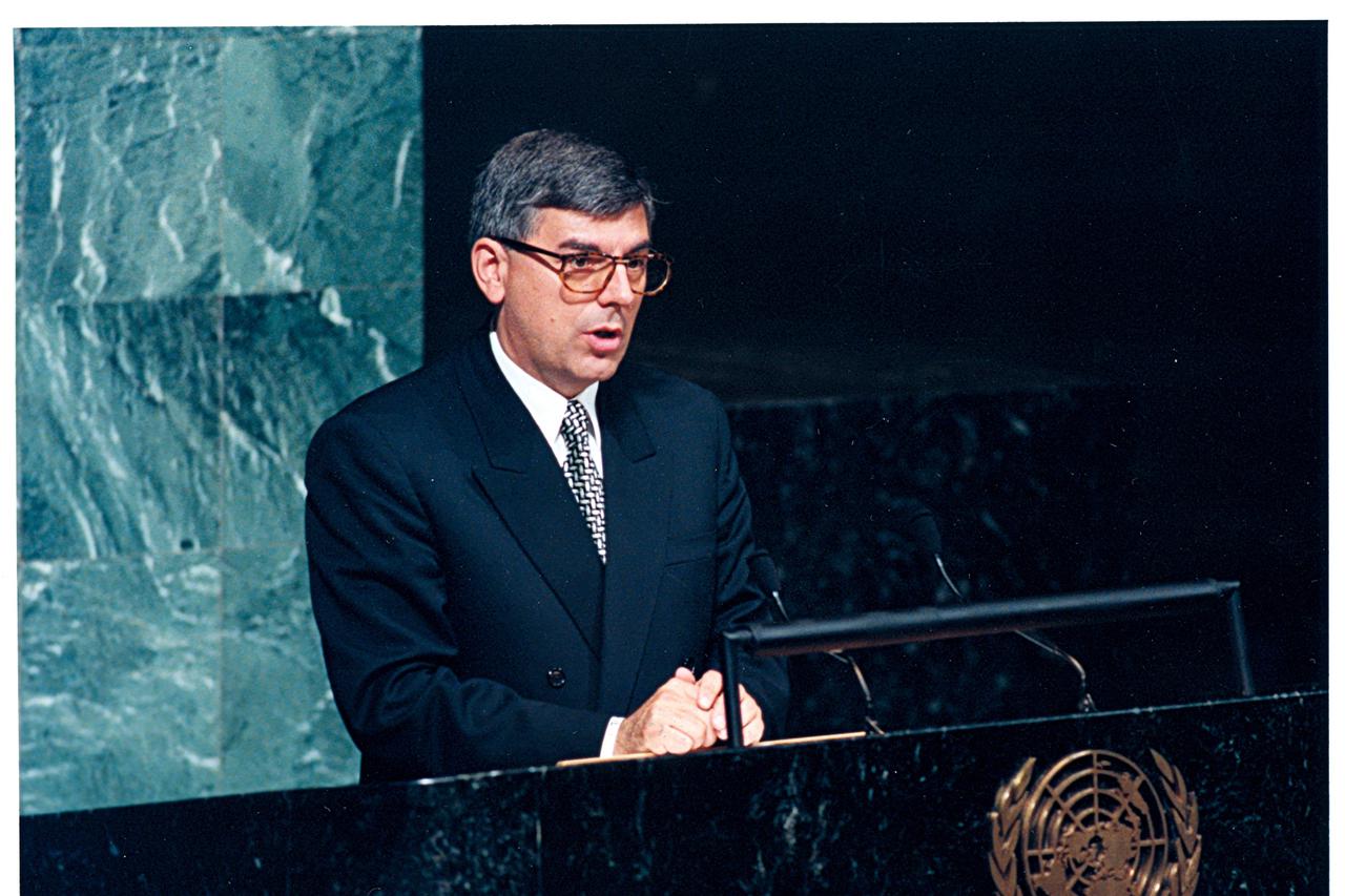 Reiner održava govor u UN-u