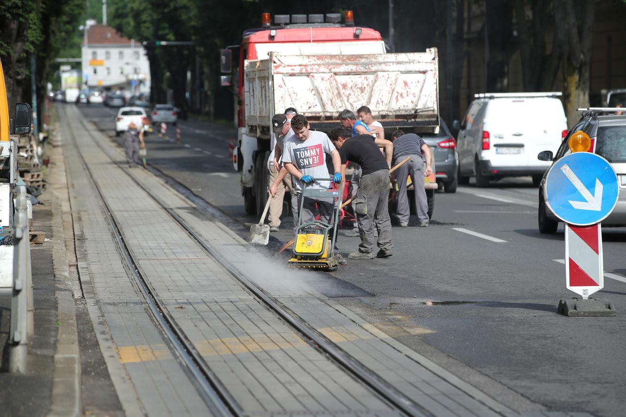 Zagreb: Radovi na obnovi tračnica između Selske i Črnomerca