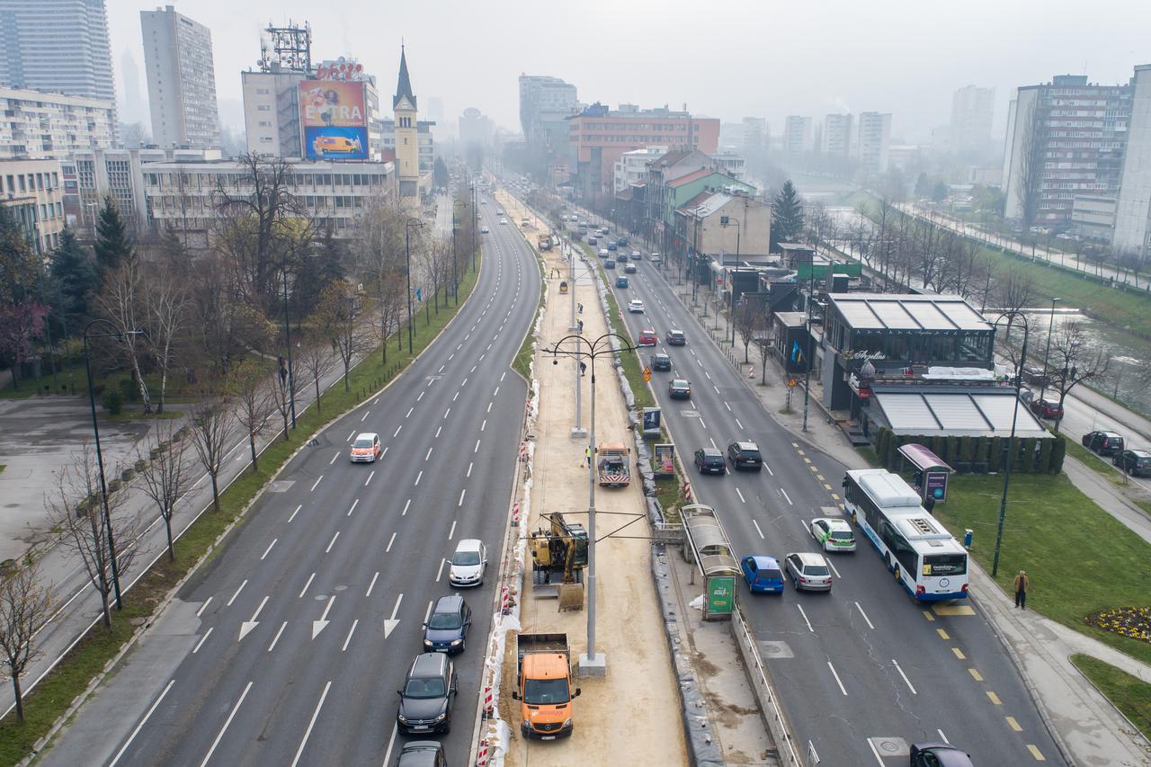 Sarajevo: Radovi na drugoj dionici rekonstrukcije tramvajske pruge od Čengić Vile do Marijin Dvora