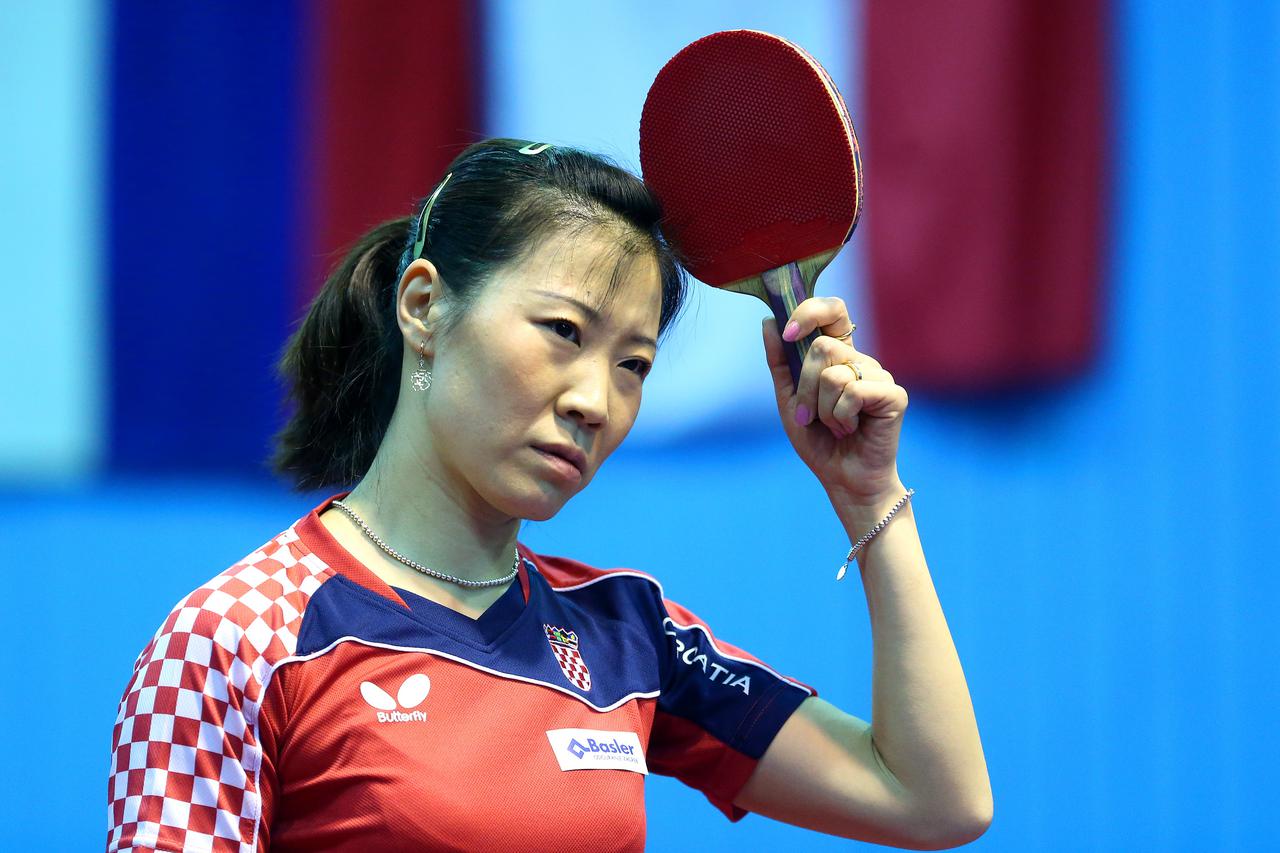 29.01.2013., Zagreb - U dvorani Lovro Ratkovic odigrana je stolnoteniska utakmica Europske lige izmeÄ?u reprezentacija Hrvatske i Poljske. Tian Yuan.Photo: Petar Glebov/PIXSELL