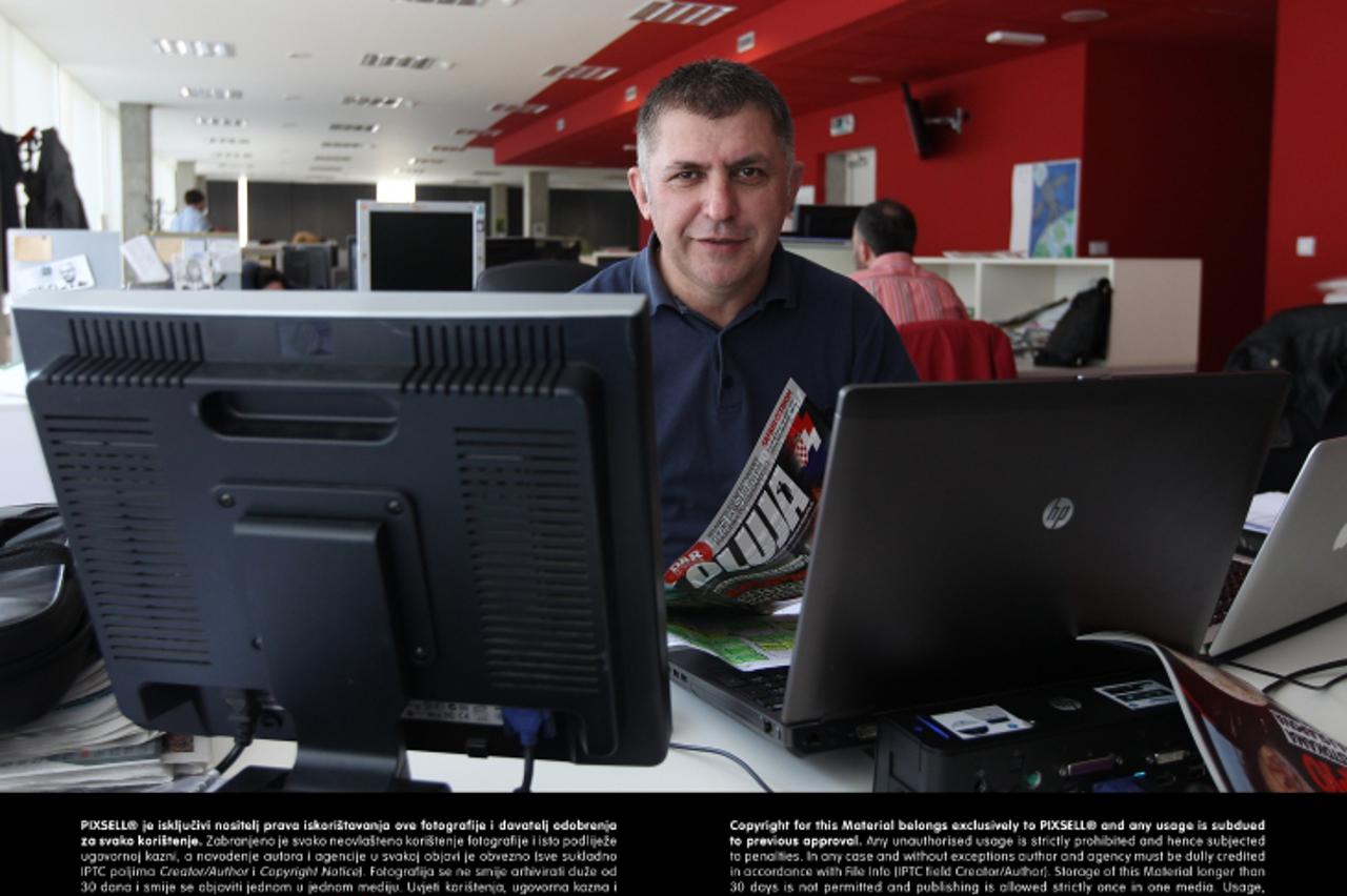 '18.04.2013., Zagreb - Petar Grubisic, novinar Vecernjeg lista i glavni urednik mjesecnika Oluja. Photo: Boris Scitar/VLM/PIXSELL'