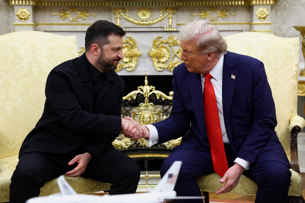 U.S. President Trump meets with Ukrainian President Zelenskiy and European leaders, in Washington, D.C.