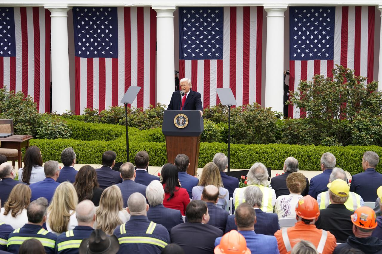 Trump Announces New Tariffs at a Make America Wealthy Again Event