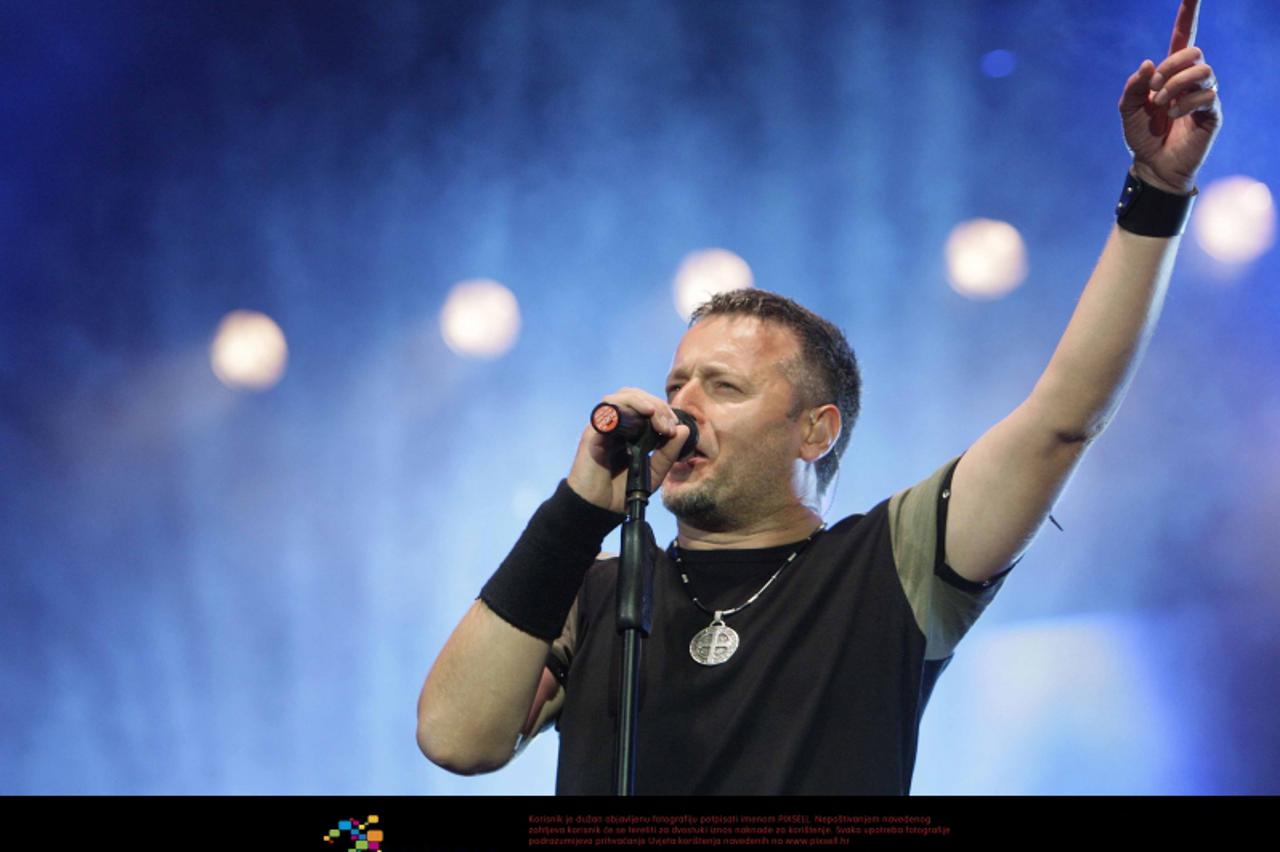 '30. 05. 2008., Zagreb - Koncert Marka Perkovica Thompsona na Trgu bana Jelacica. 27. listopada ce navrsiti 45 godina.  Photo: Petar Glebov/24sata'