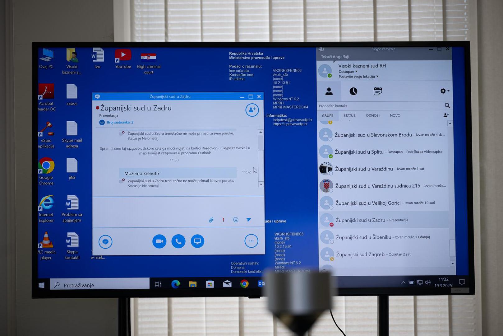 19.03.2025., Zagreb - Na Visokom kaznenom sudu odrzana je Sjednica vijeca o zalbama, Filip Zavadlav, kazneno djelo ubojstva, kazneno djelo dovodjenja u opasnost zivota i imovine opceopasnom radnjom i sredstvom i kazneno djelo nedozvoljenog posjedovanja, izrade i nabavljanja oruzja i eksplozivnih tvari. Photo: Davor Puklavec/PIXSELL